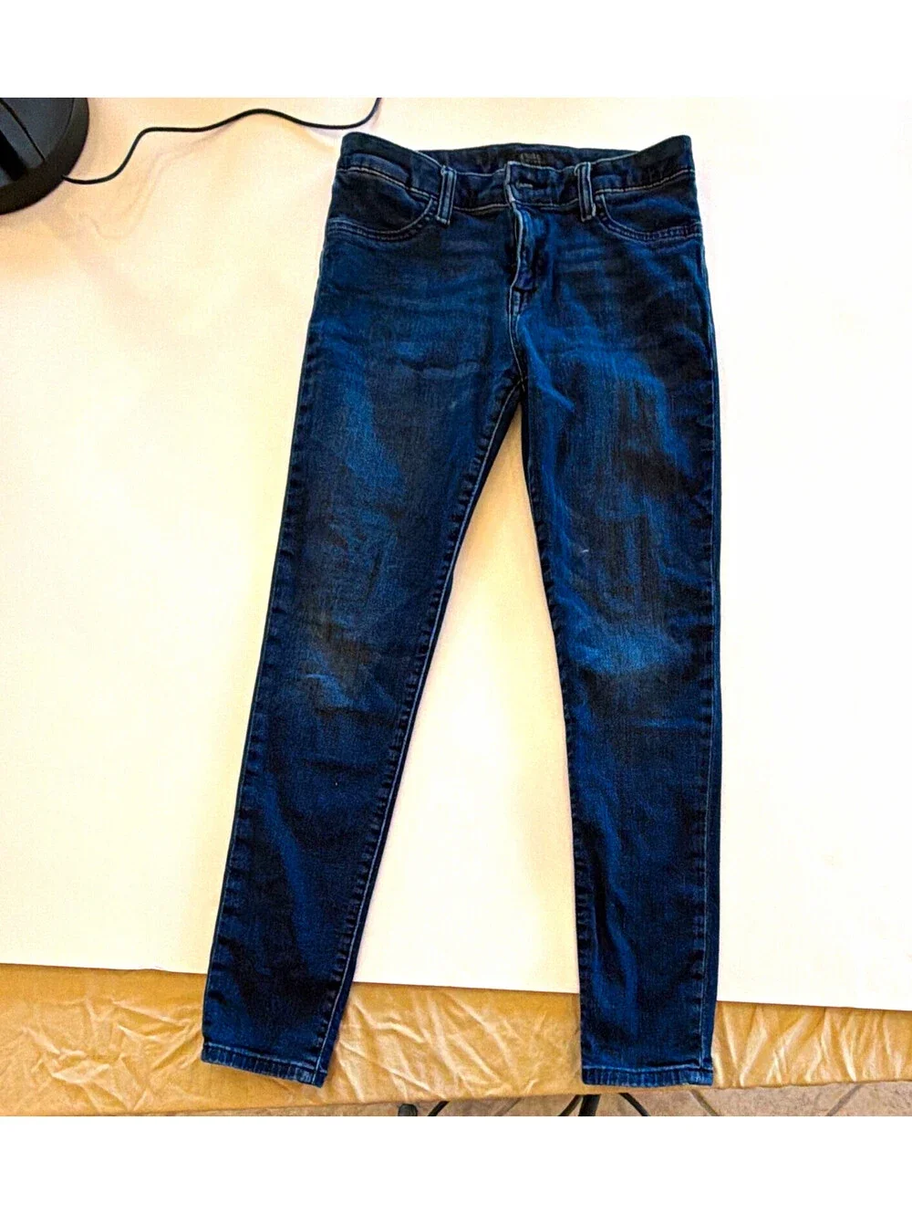 Polo Ralph Lauren Boys Skinny Slim Fit Dark Wash Stretch Denim Jeans Blue 16